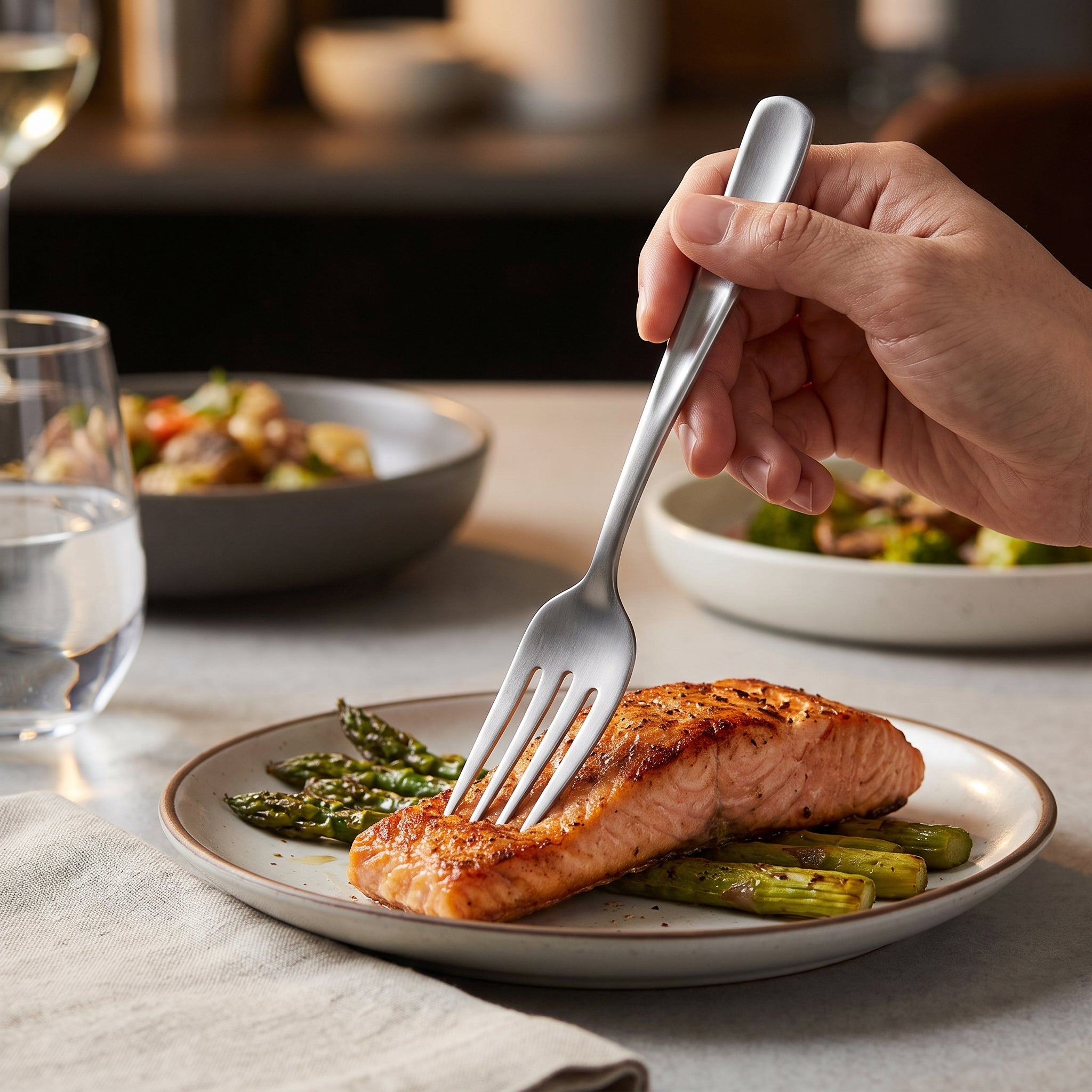 Gold Plastic Serving Forks - 9.75" (Pack)