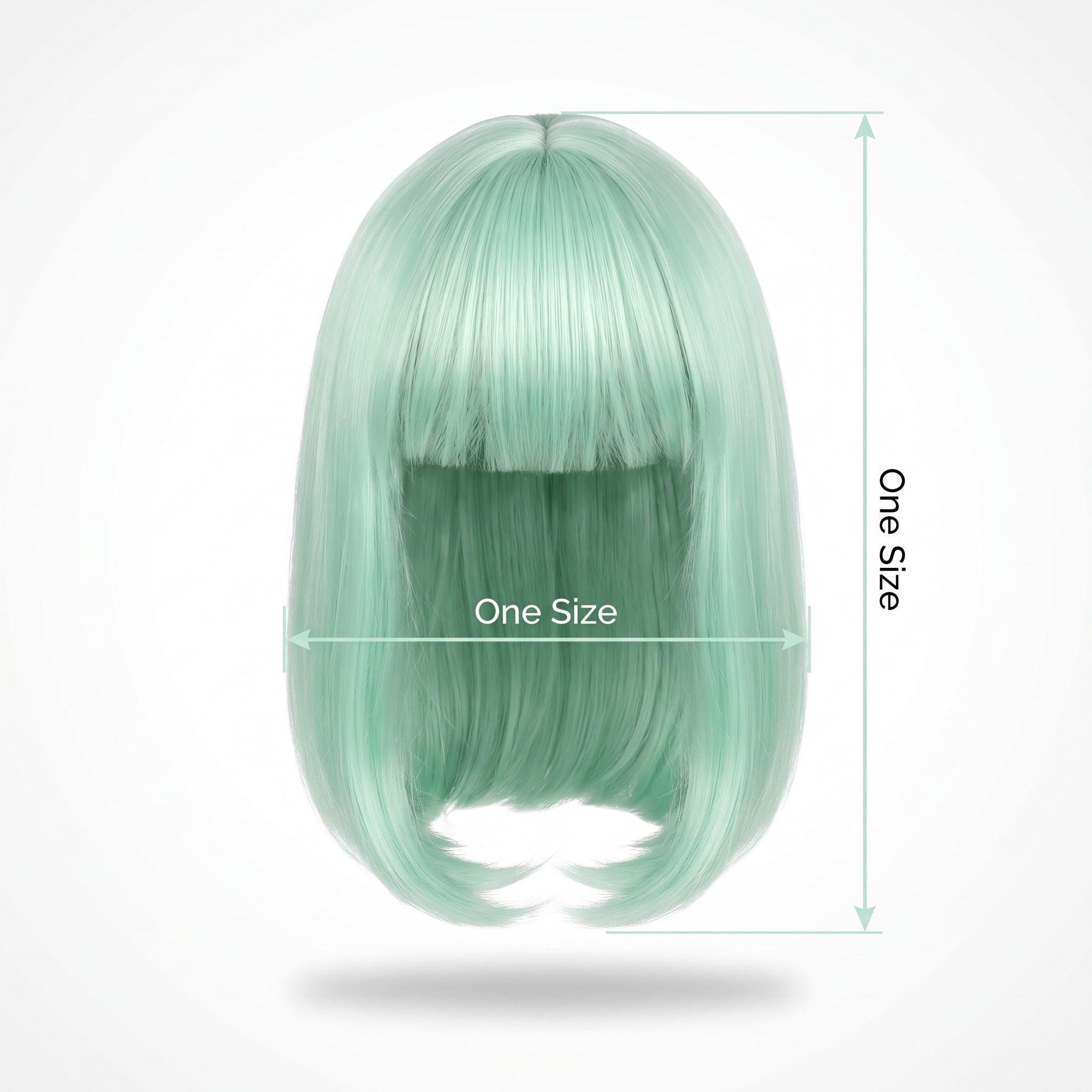 Cool Mint Long Bob Wig