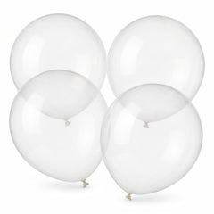 Clear 24" Latex Balloons, 4-Pack