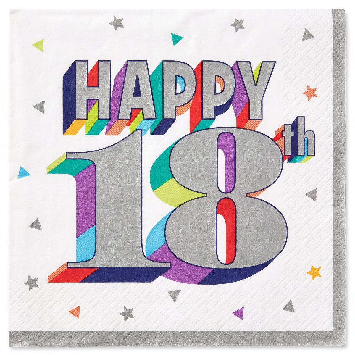Here's to 18 Birthday Beverage Napkins - 16 Count - 5 In. X 5 In.