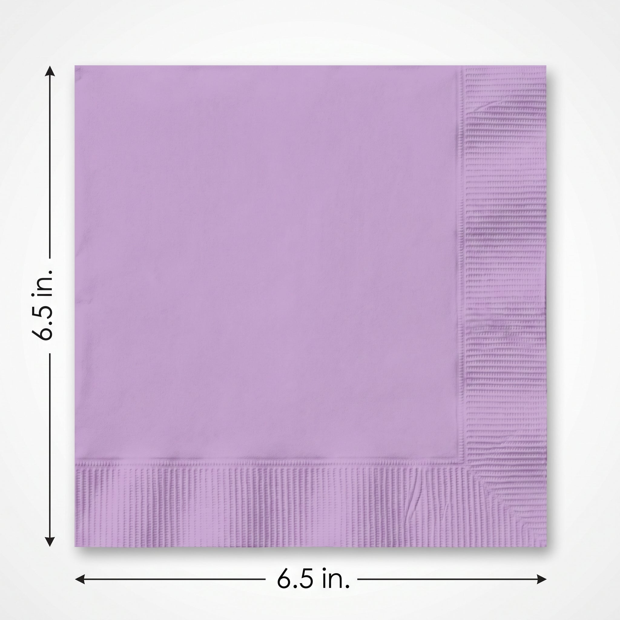 Lavender Lunch Napkins - 6.5 in. x 6.5 in. - Solid Color
