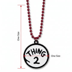 Dr. Seuss Thing 1 & Thing 2 Reversible Pendant Necklace