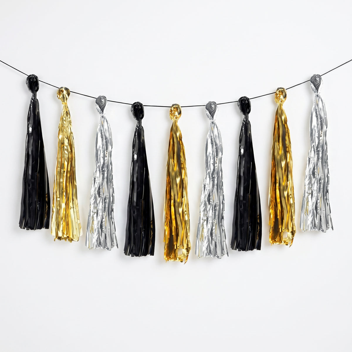 New Year's Eve Metallic Tassel Garland