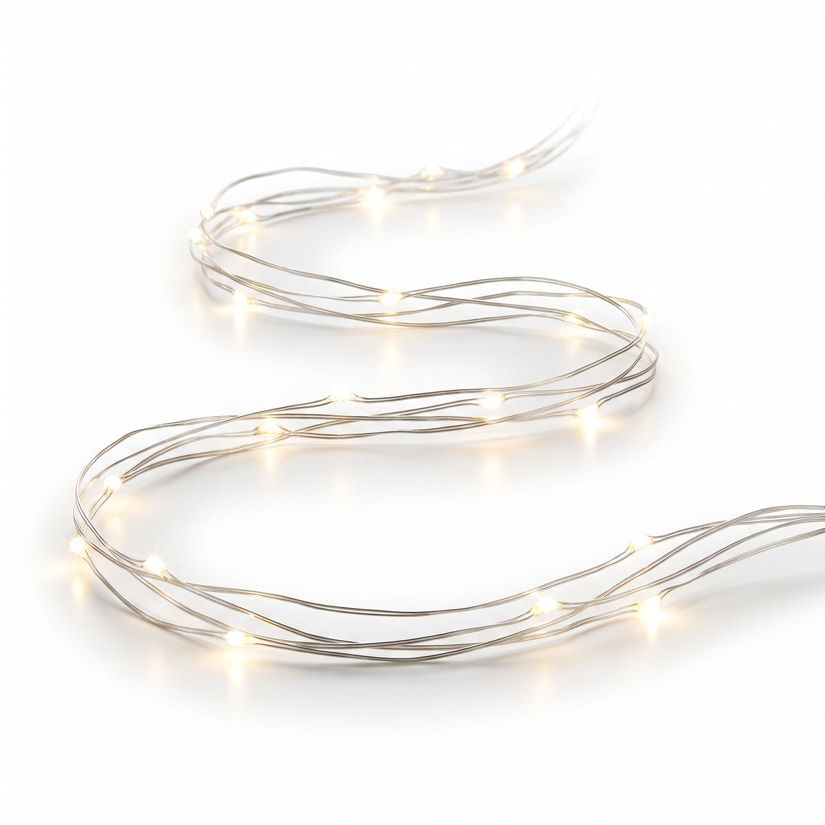 Enchanting White LED Fairy String Lights - 5 ft, 60 Lights