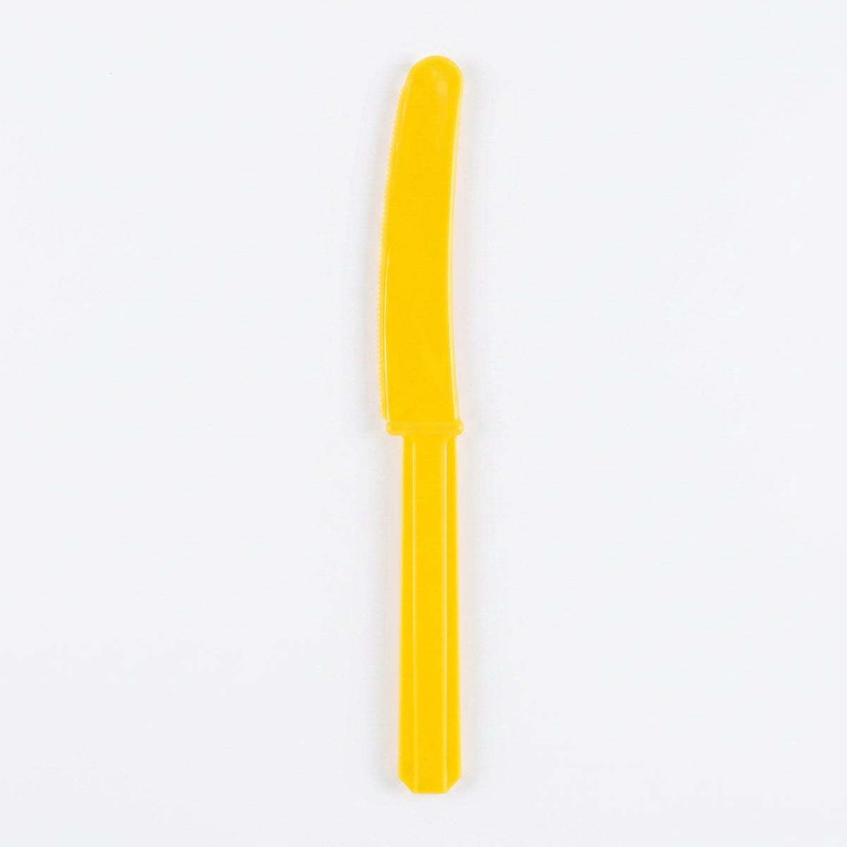 Yellow Sunshine Plastic Knives - Economy Pack - 7.5 in.