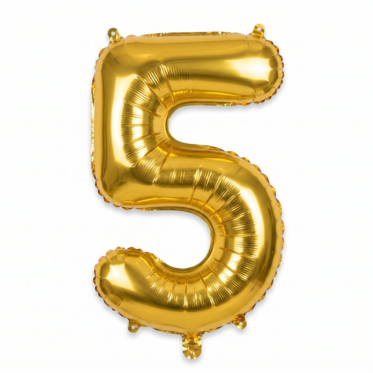 Metallic Gold Number 5 Foil Balloon
