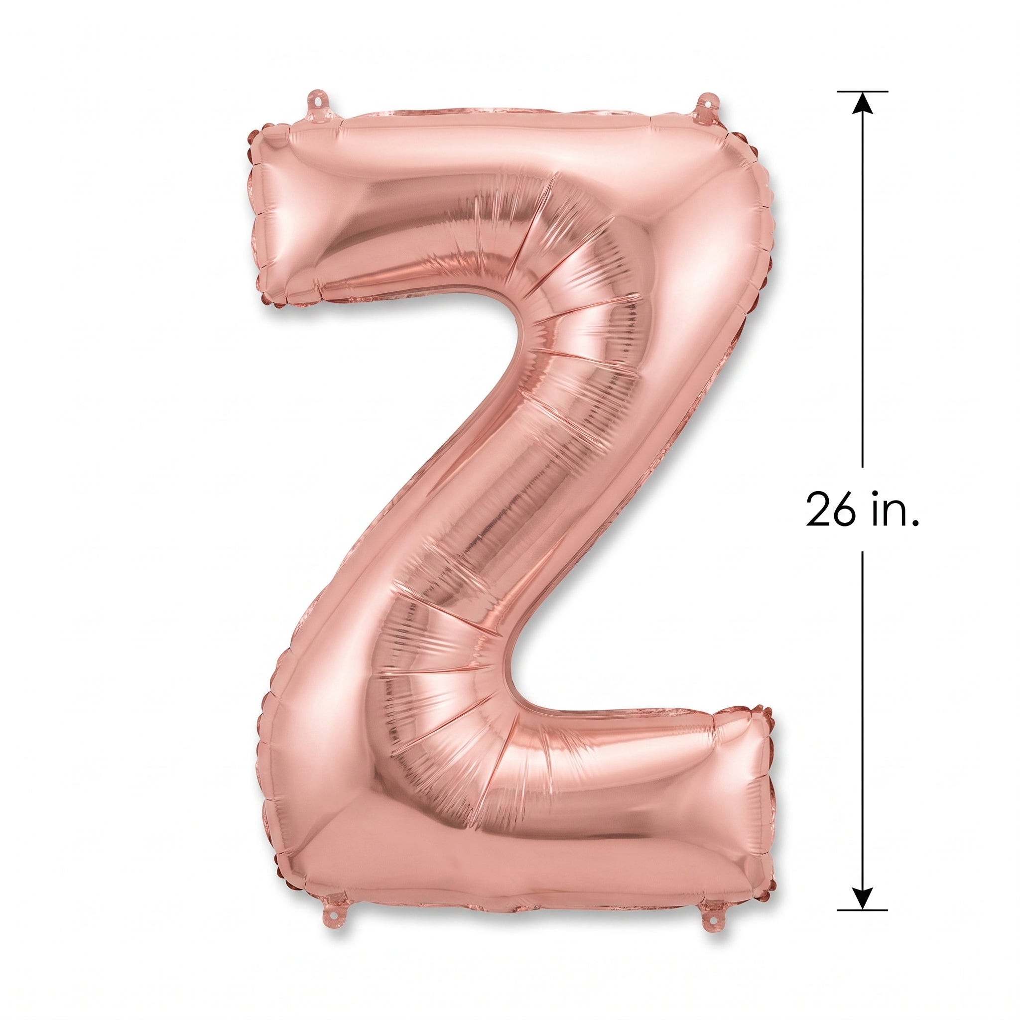 Rose Gold Foil Letter Z Balloon - 26 Inch