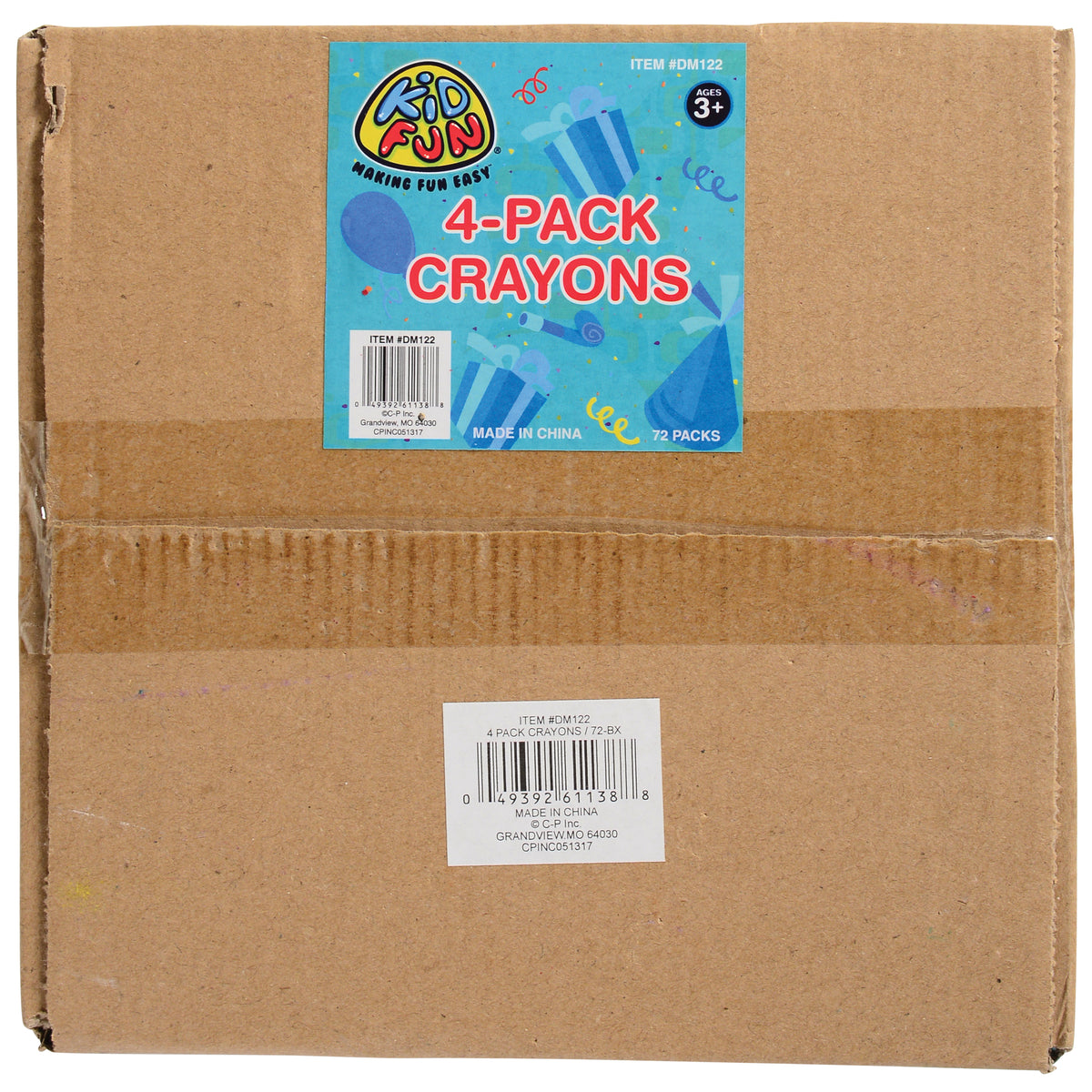 4 Pack Crayons/72-Bx