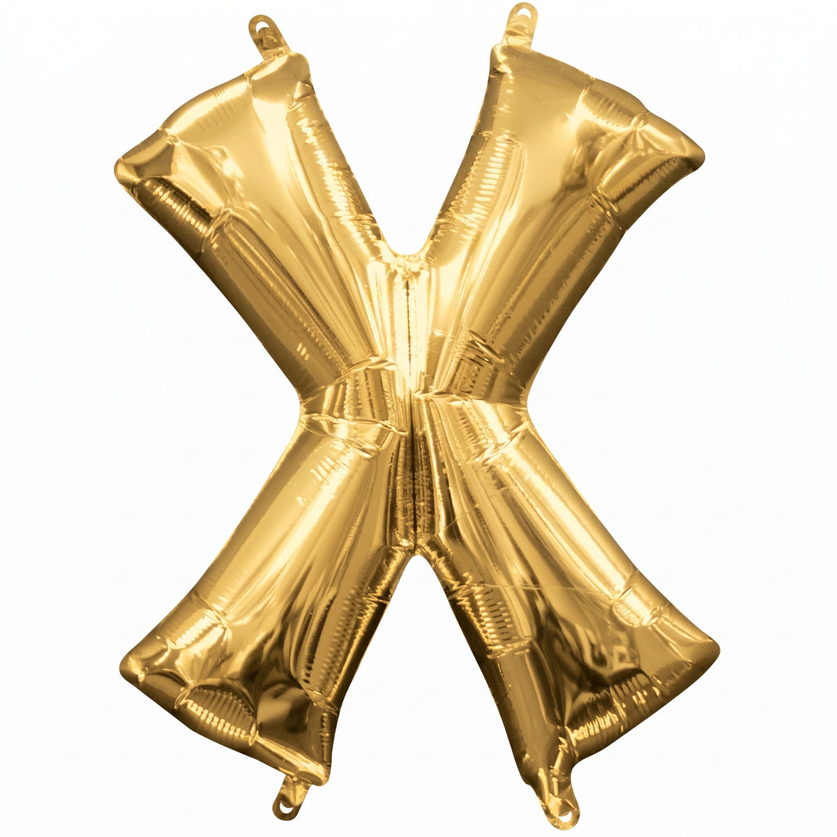 Gold Foil Letter "X" Balloon - Air Filled