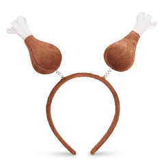 Turkey Leg Head Bopper Headband - Fun Thanksgiving Wearable