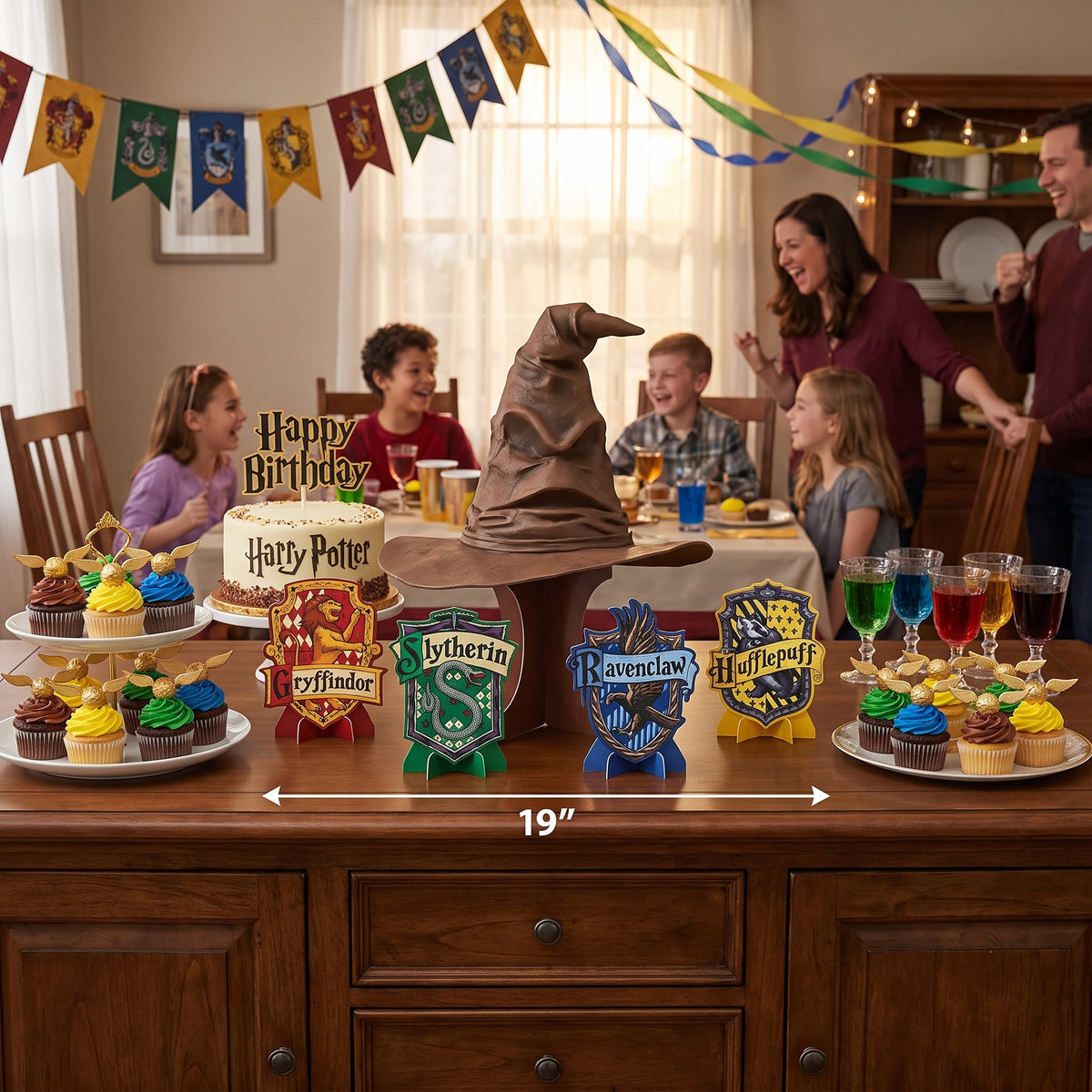 Hogwarts Houses 3D Table Decorating Kit