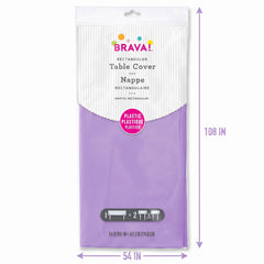 Lavender Plastic Rectangular Table Cover - 54" x 108"