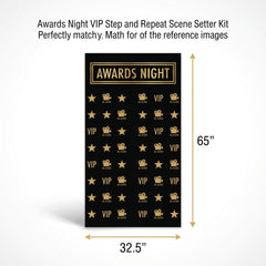 Awards Night VIP Step and Repeat Scene Setter Kit