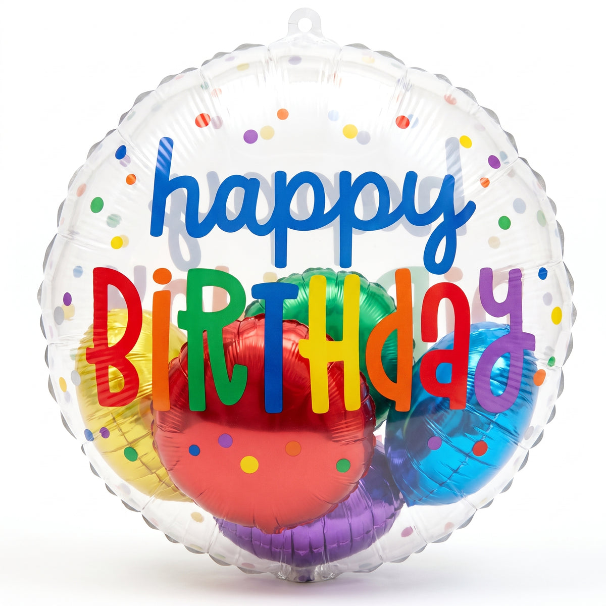 Vibrant Rainbow Foil Birthday Balloon