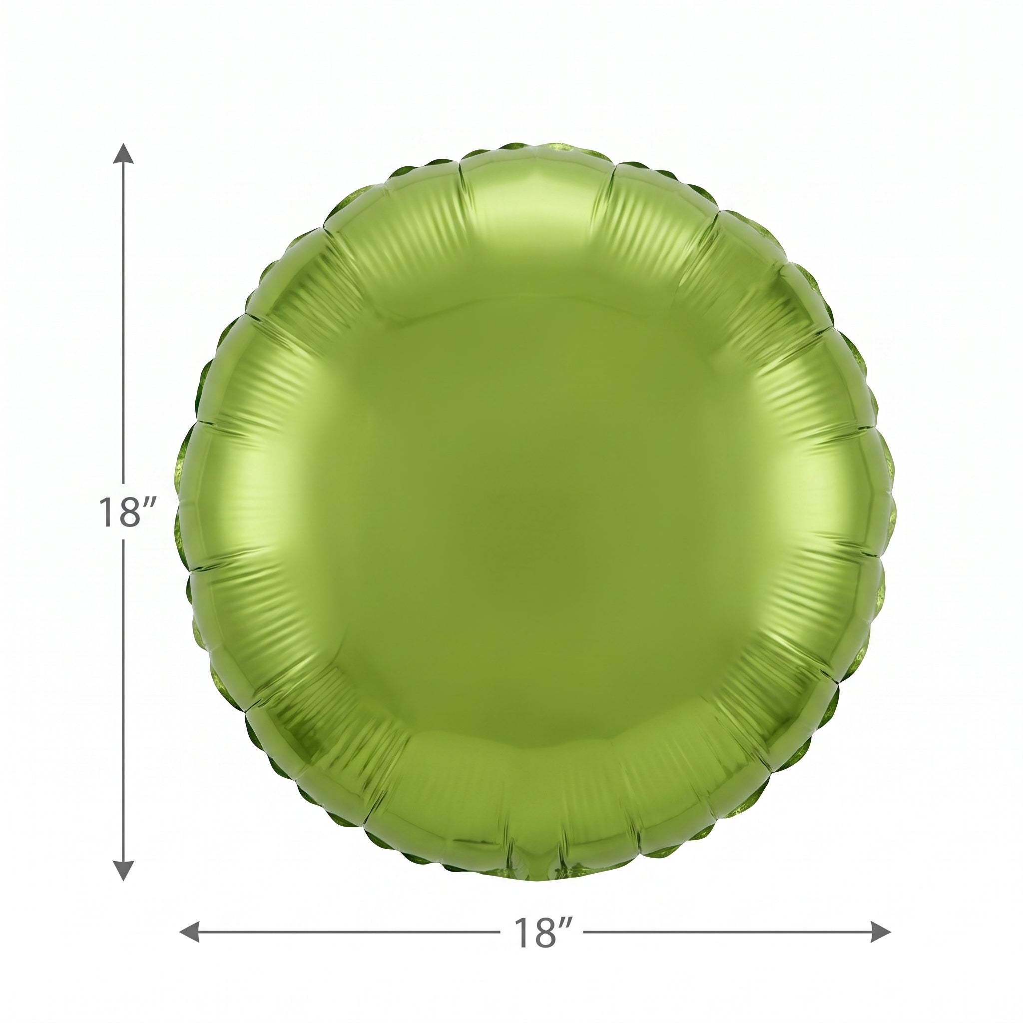 Kiwi Metallic Foil Balloon - 18-inch