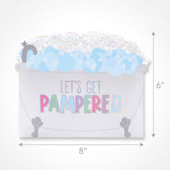 Spa Party "Let's Get Pampered" Favor Containers