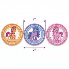 My Little Pony 7" Round Paper Plates - 8 Pack
