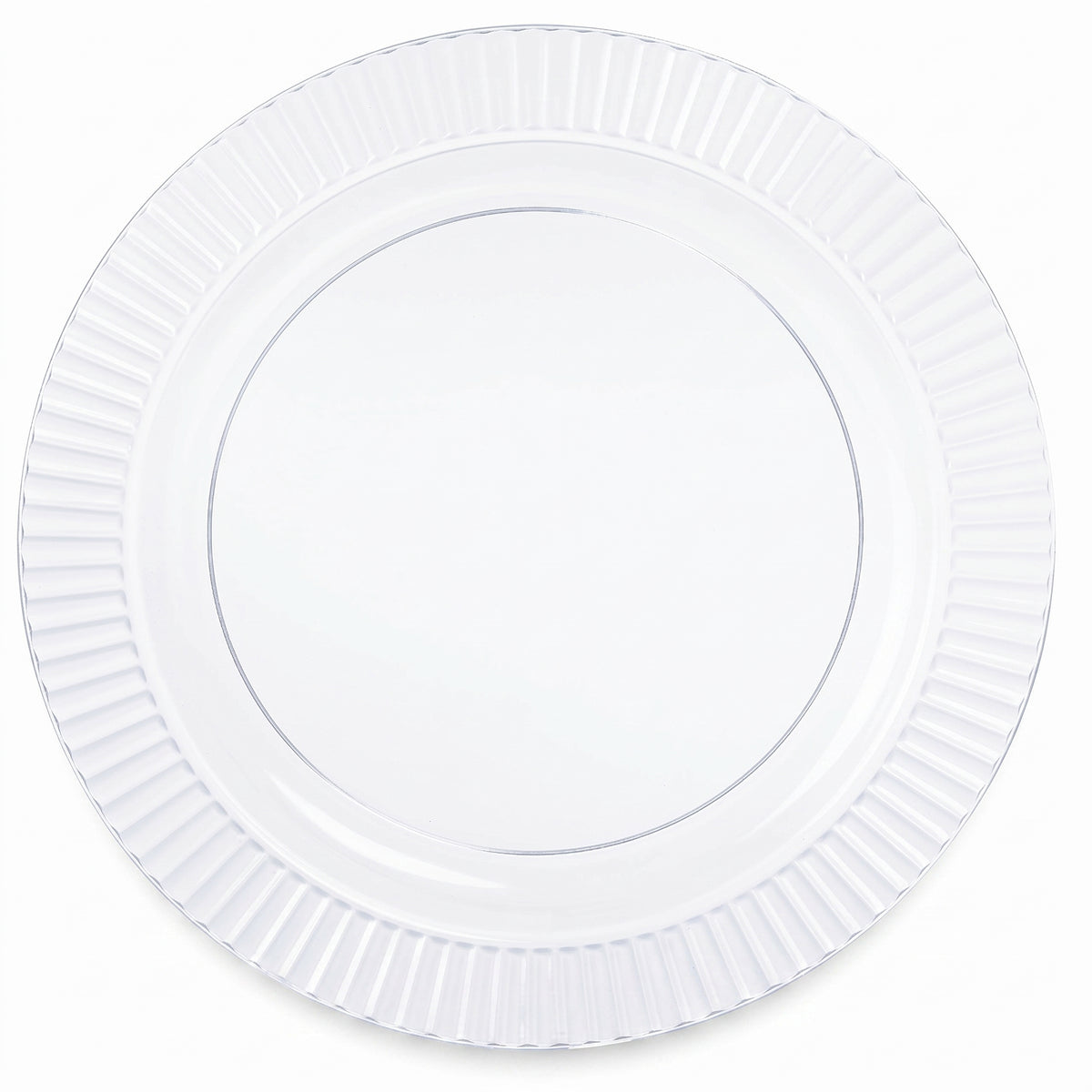 Clear Premium 7.5" Plastic Dessert Plates - 32 Pack