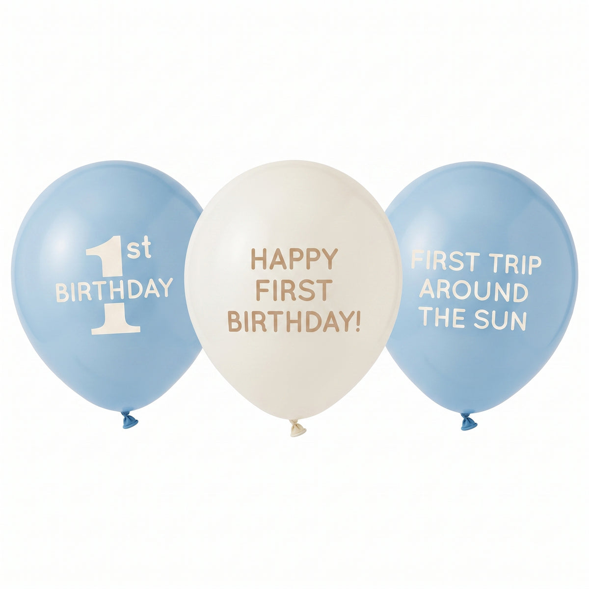 Baby's First Birthday Latex Balloons - 12" Printed, 6-Pack