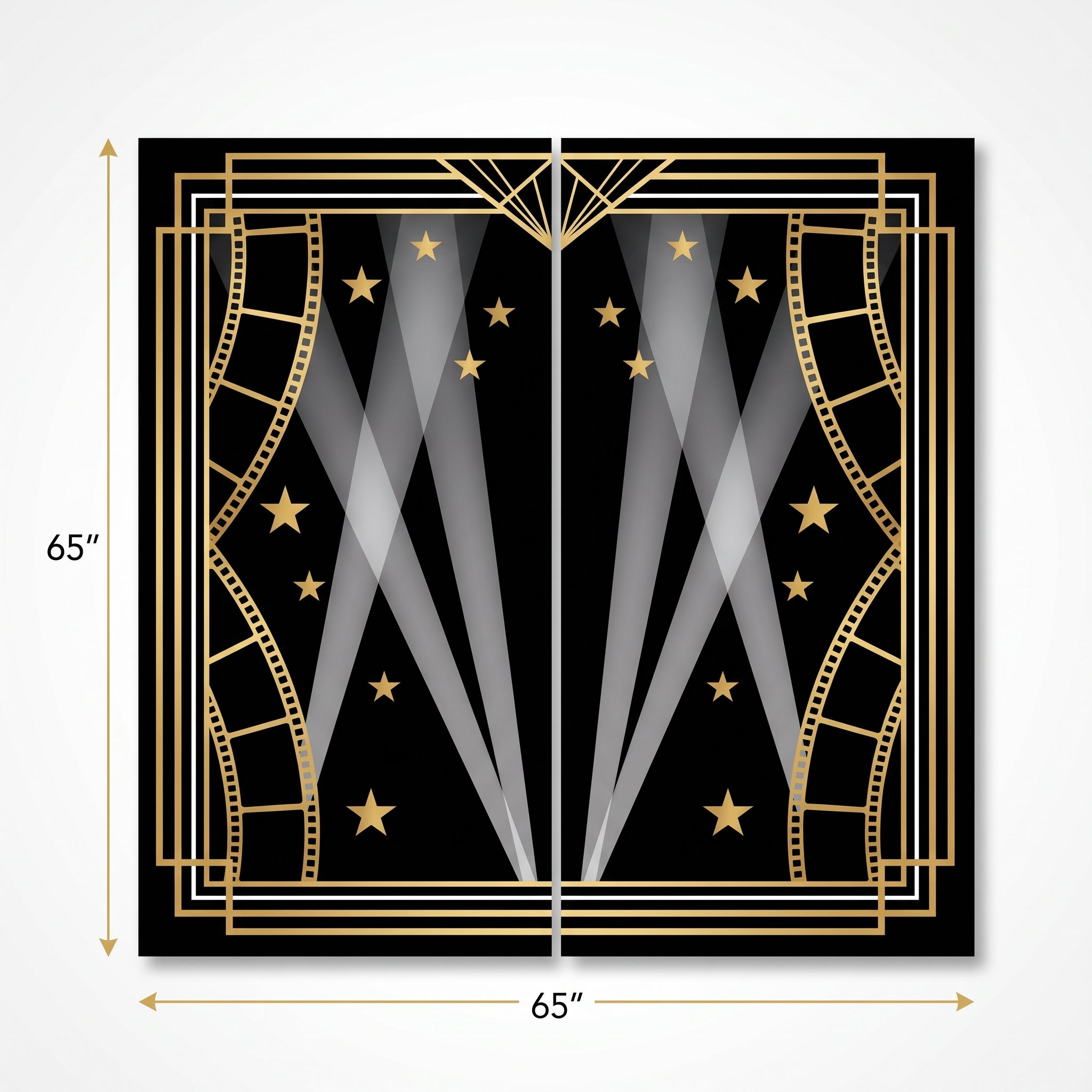 Hollywood Glitz & Glam Photo Booth Scene Setter Kit