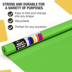 36 x 110' Kraft Paper Roll | Lime Green