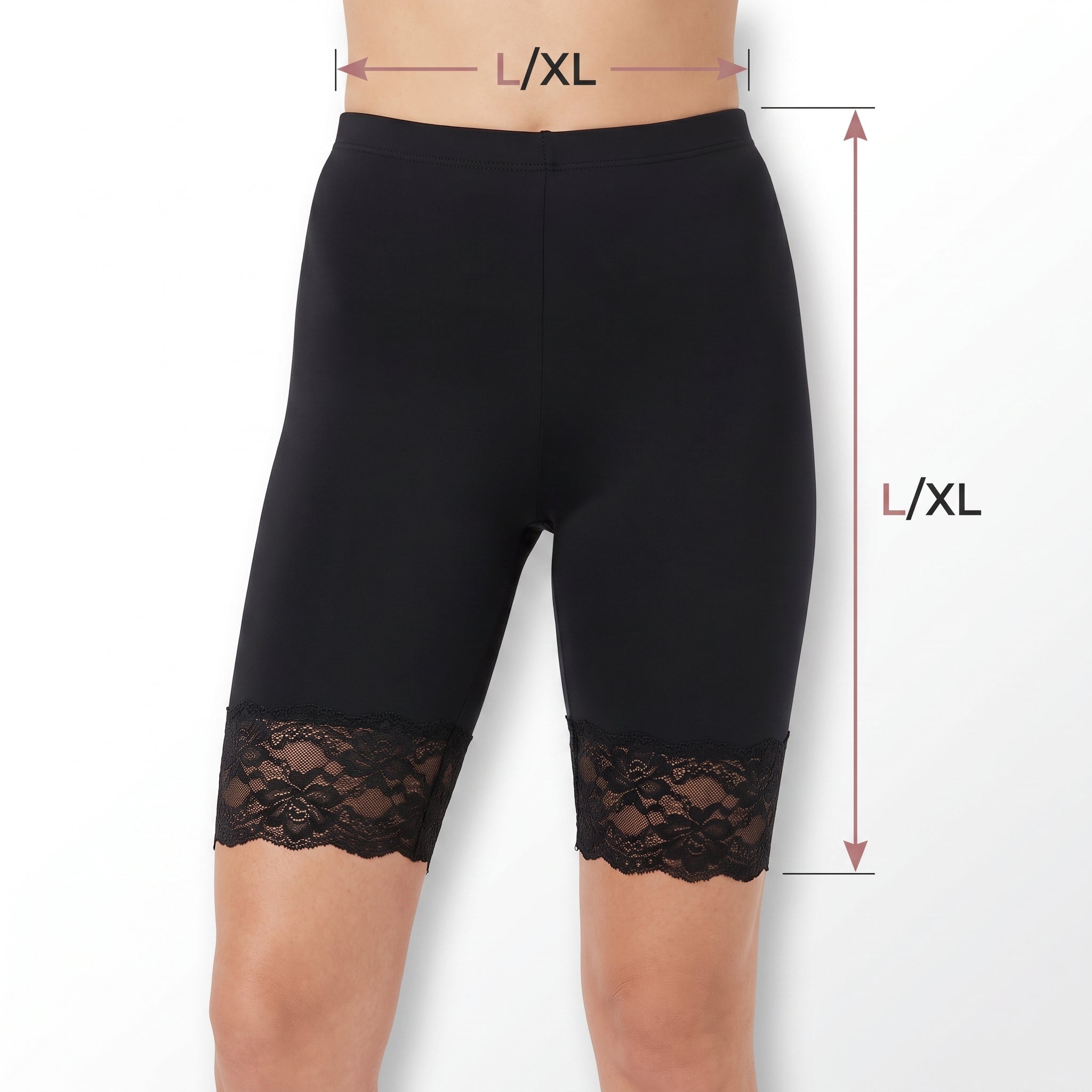 Halloween Lace-Trimmed Bike Shorts - L/XL
