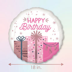 Pastel Birthday Celebration Foil Balloon - 18"