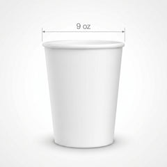 Classic White 9oz Paper Cups - Party Essentials
