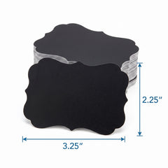 Customizable Chalkboard Sticker Labels, 50 Pack