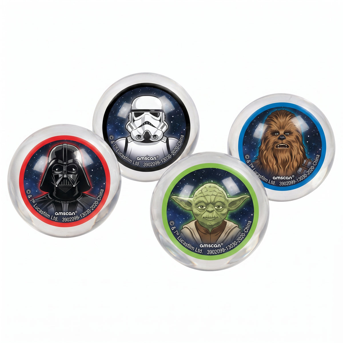 Star Wars Galaxy Bounce Balls Party Favors - 4 Pack