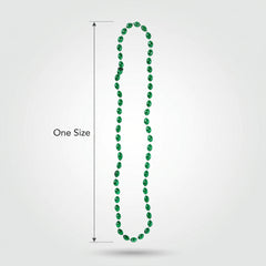 St. Patrick's Day Green Bead Necklaces - 60 Pack
