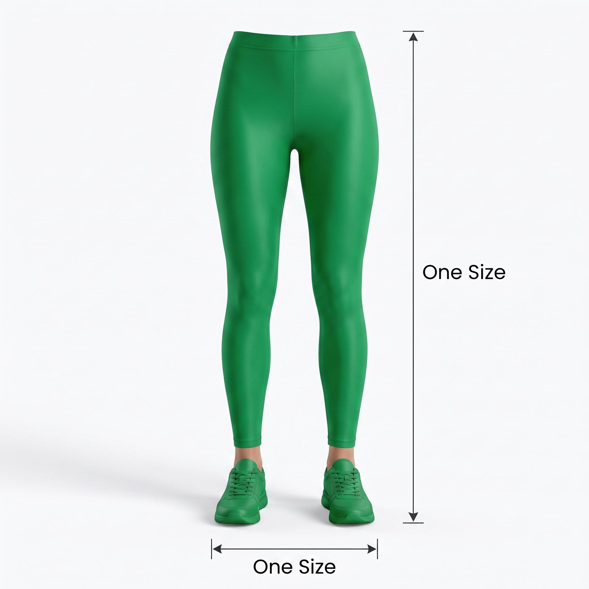 Kids' Festive Green Footless Tights - Perfect for Costumes and Team Spirit