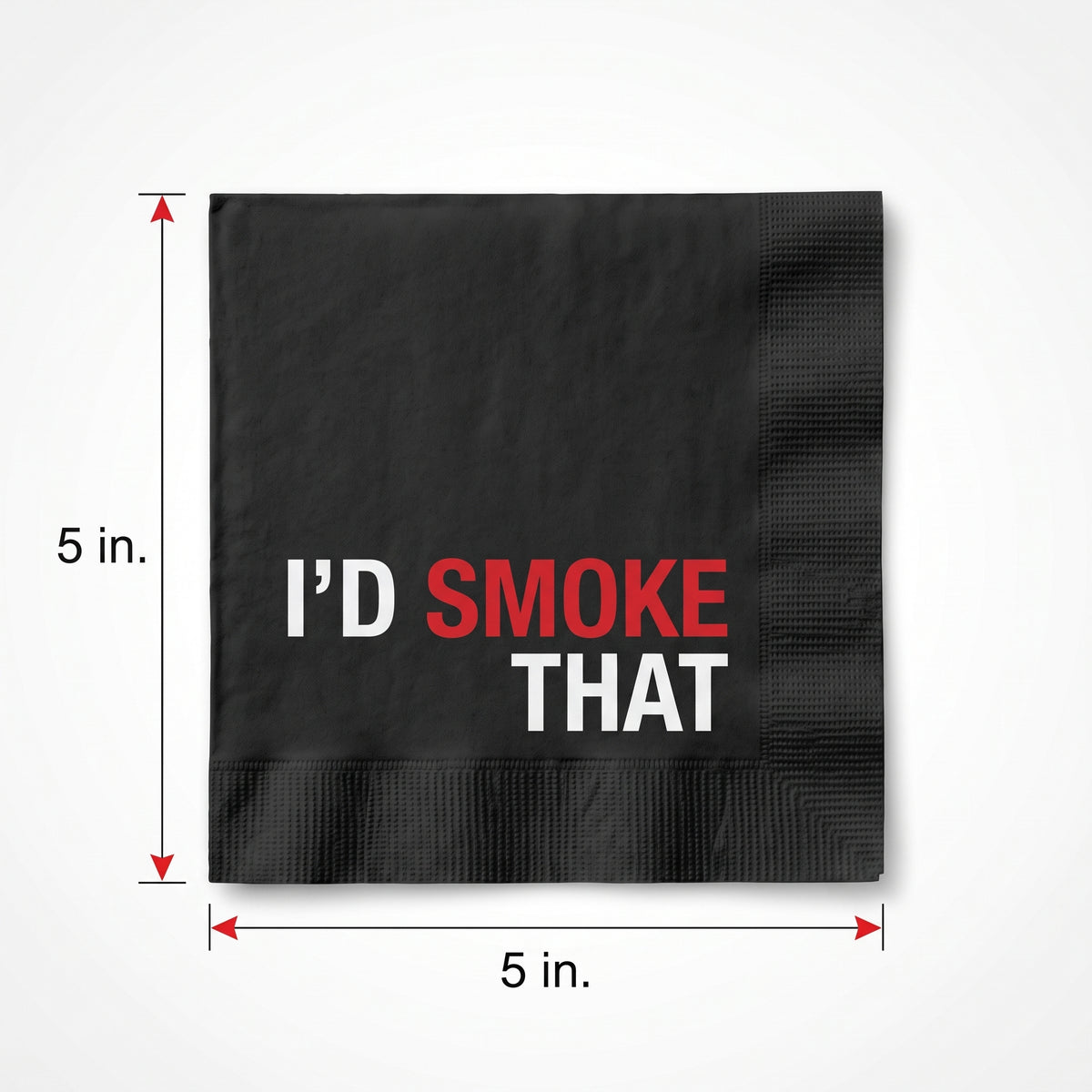 "I'd Smoke That" Summer BBQ Beverage Napkins - 16ct - 5 In. X 5 In.