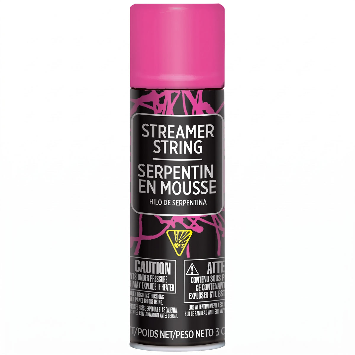 Bright Pink Streamer String Spray - 3 oz