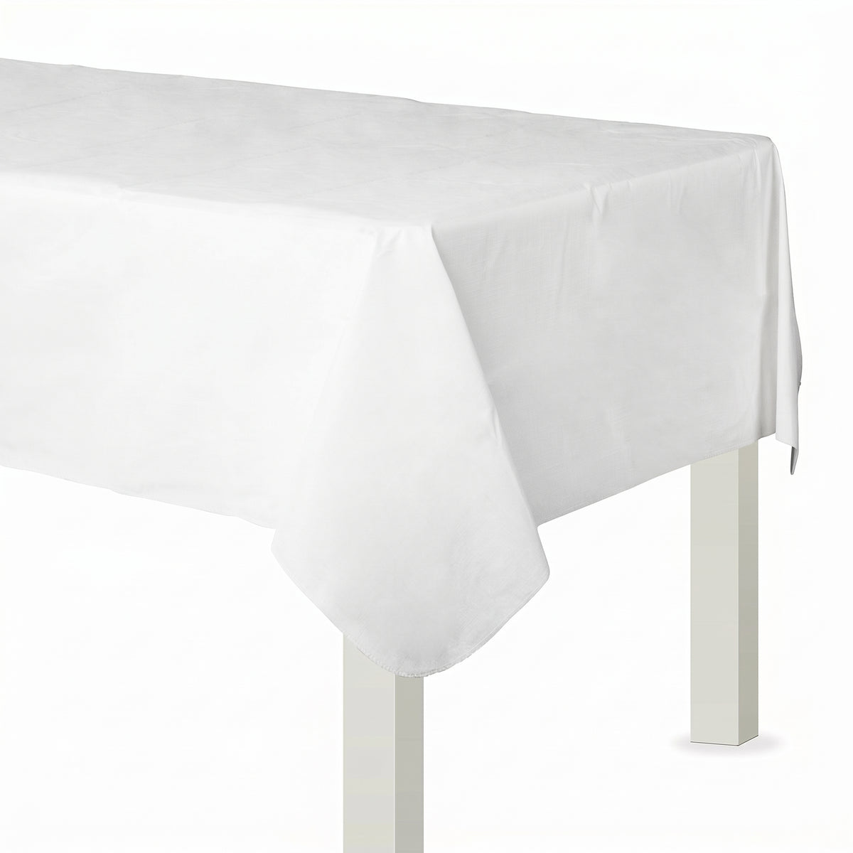 Elegant White Flannel Back Table Cover