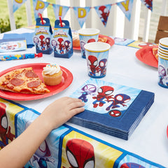 Marvel Spidey and His Amazing Friends Lunch Napkins - 6.5 In. x 6.5 In. - 16 Pack