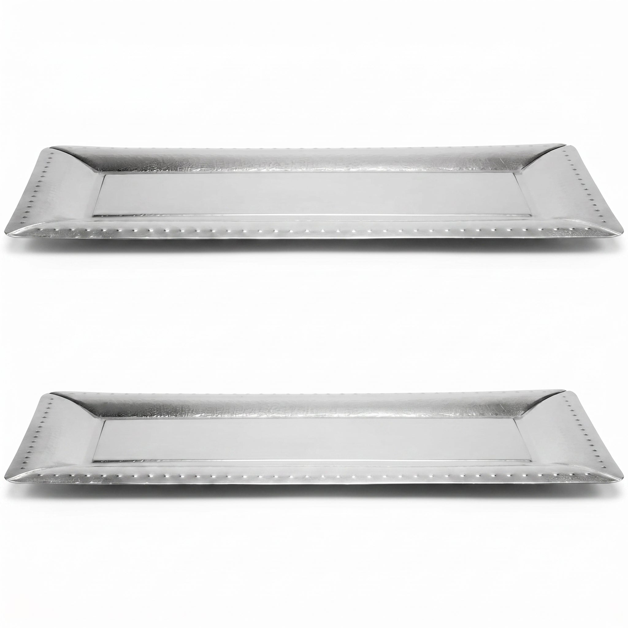 Silver Catering Serve Tray - Set of 3 (15.75 Inch)