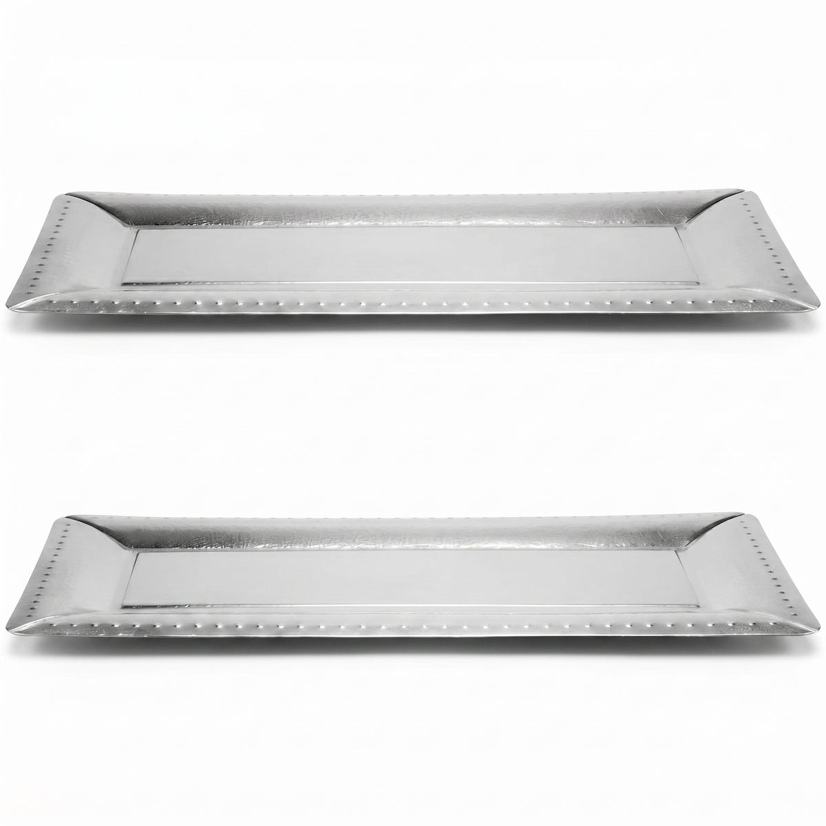Silver Catering Serve Tray - Set of 3 (15.75 Inch)