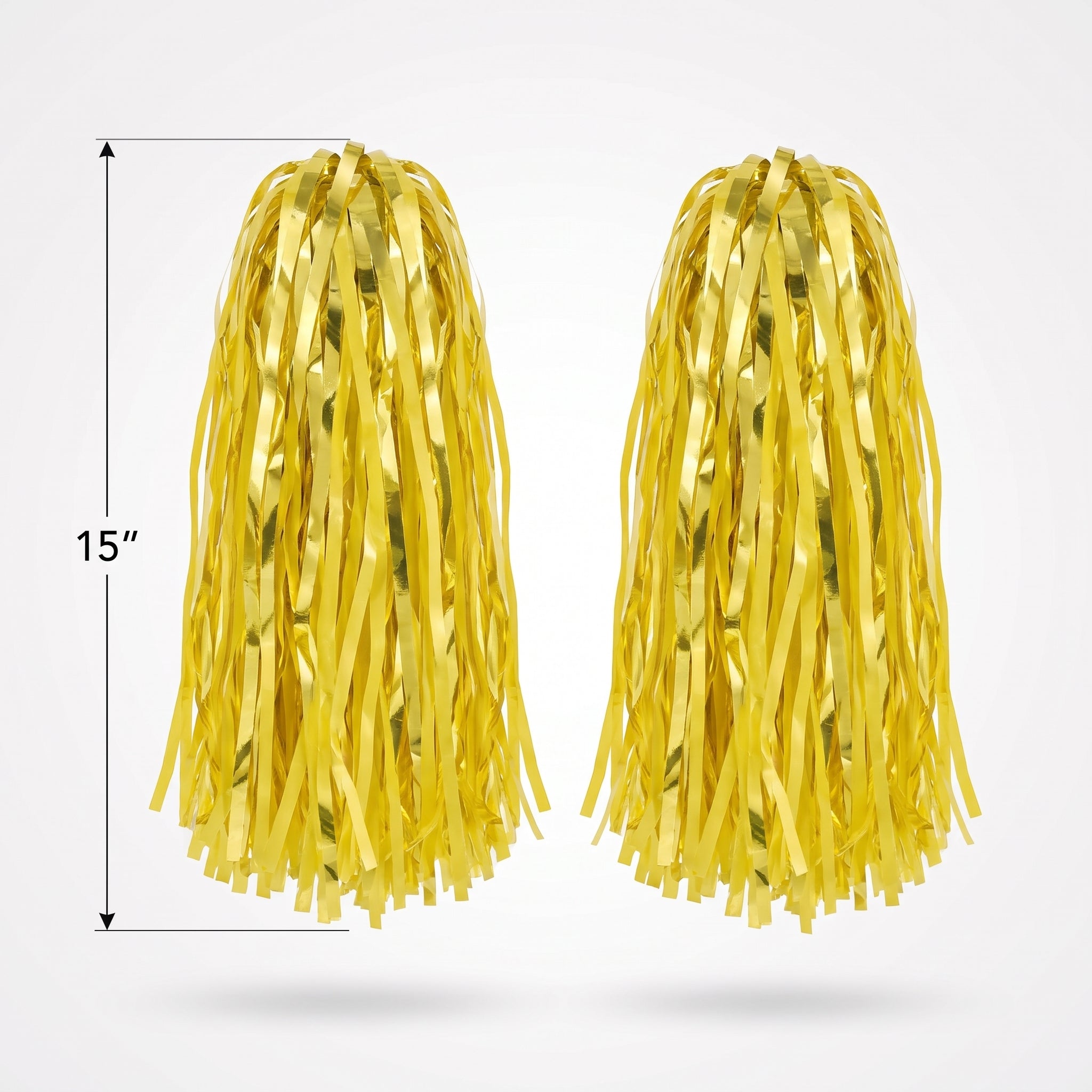 Yellow Team Spirit Pom-Poms - 2 Pack