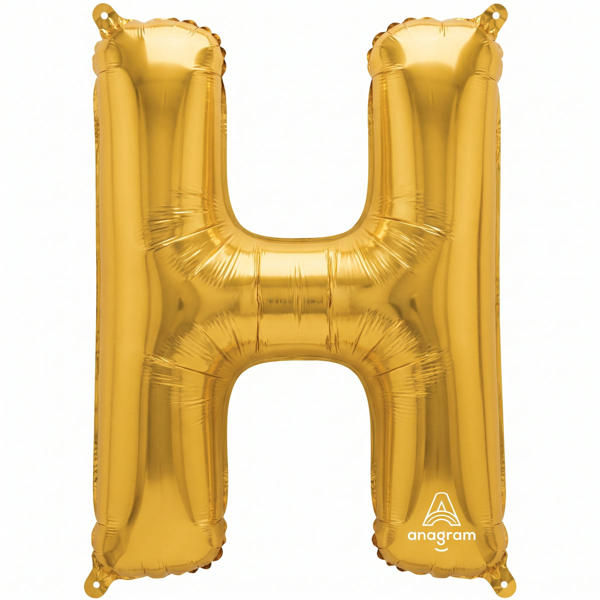 Gold Foil Letter "H" Balloon - Metallic Party Decor