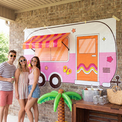 Retro Summer 3D Campervan Scene Setter Kit