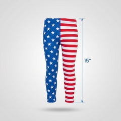 Patriotic Children's Footless Tights