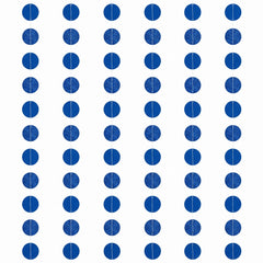 Royal Blue Glitter Polka Dot String Decorations, 7-Inch, 6-Pack