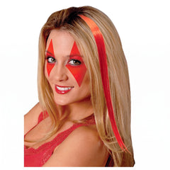Vibrant Red Hair Extension for Team Spirit