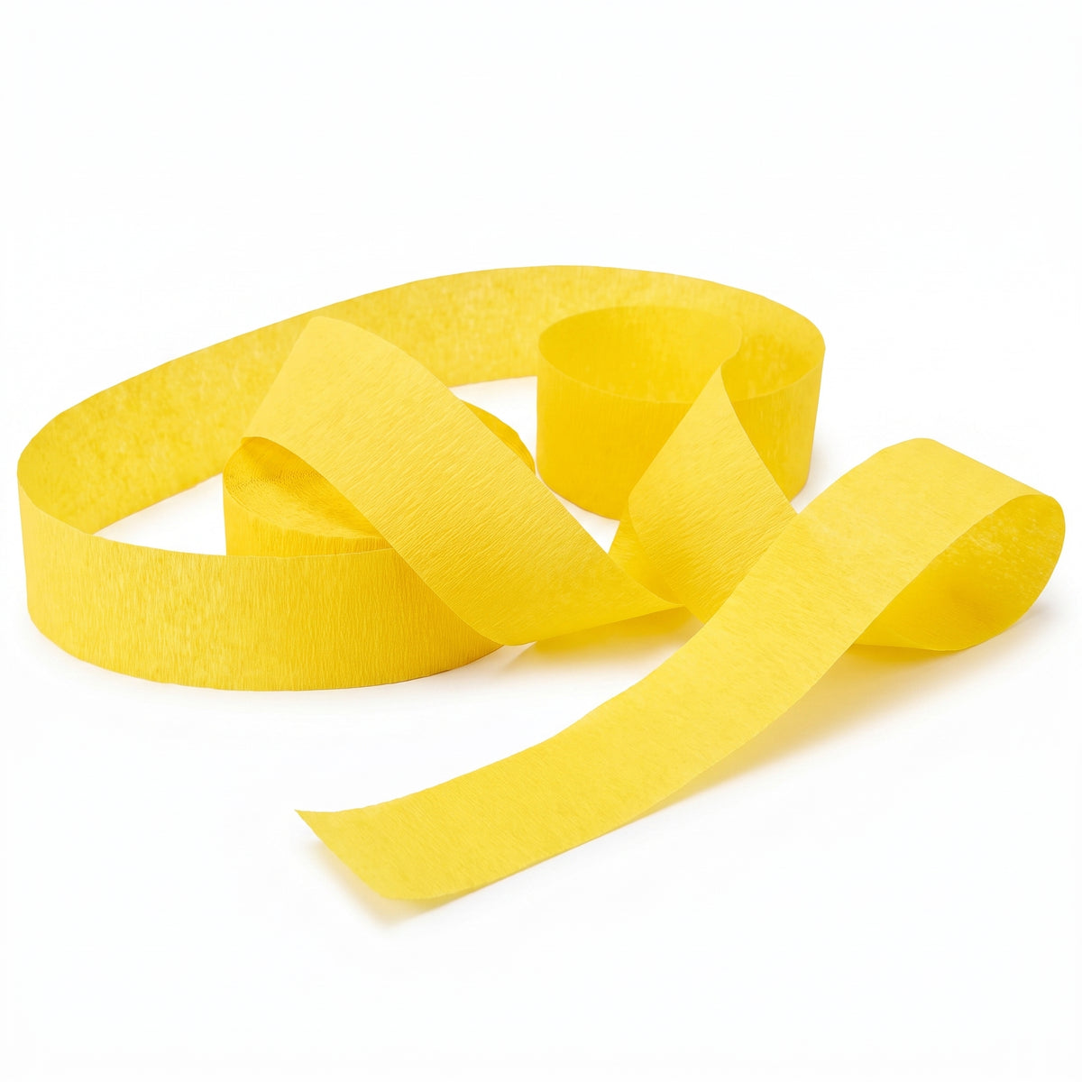 Yellow Sunshine Crepe Streamers - 81ft