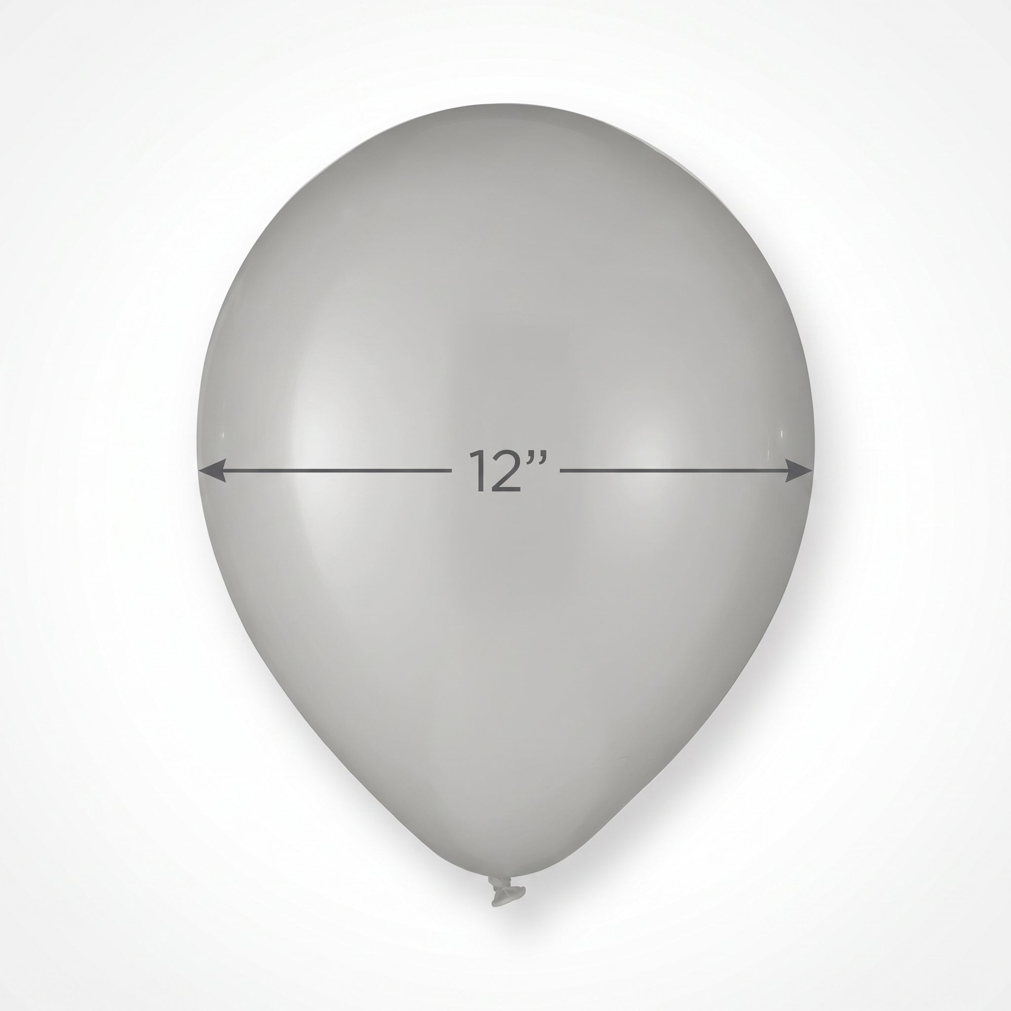 Luxaire Premium Silver Latex Balloons - 12" 25 Pack
