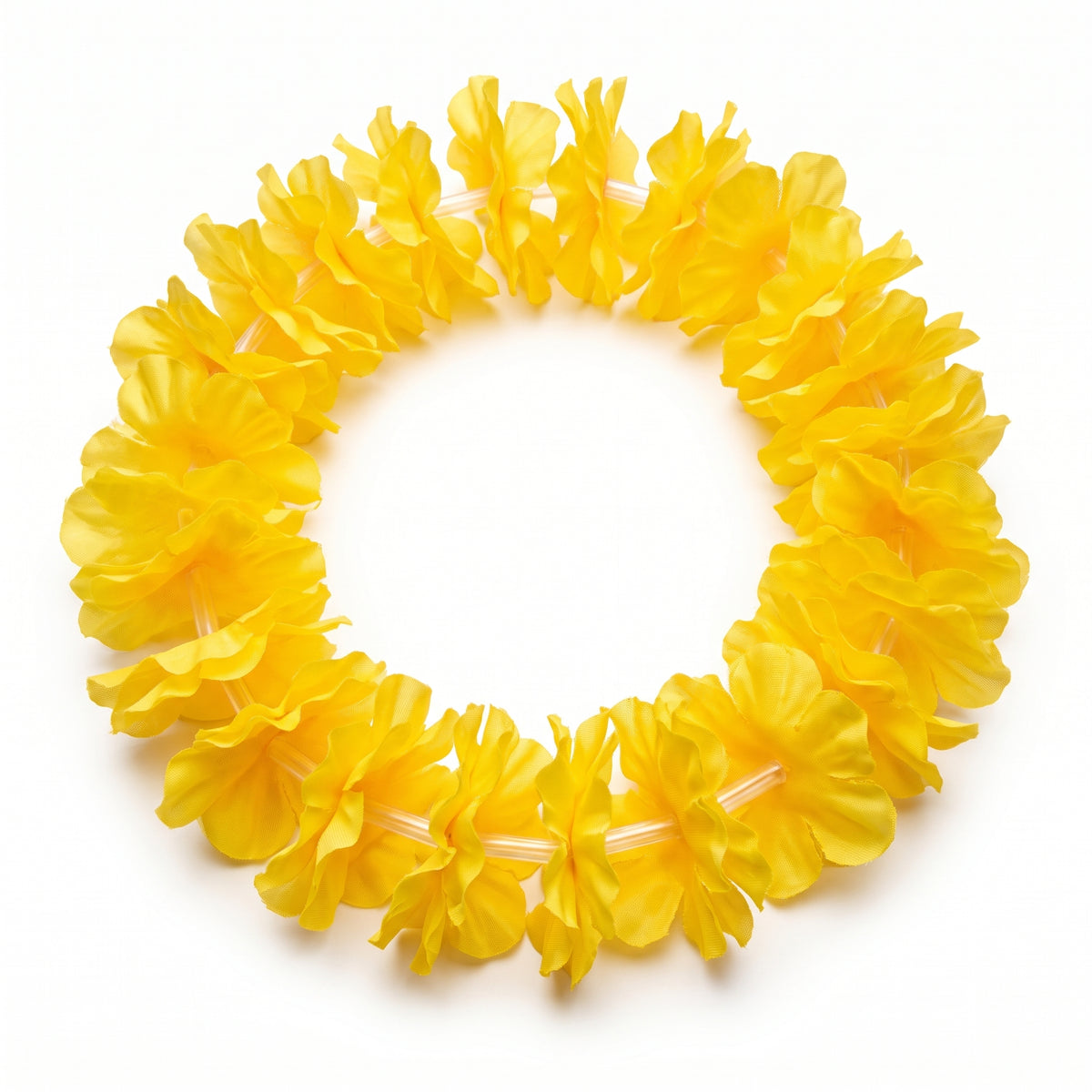 Vibrant Yellow Lei - 40" Tropical Accessory