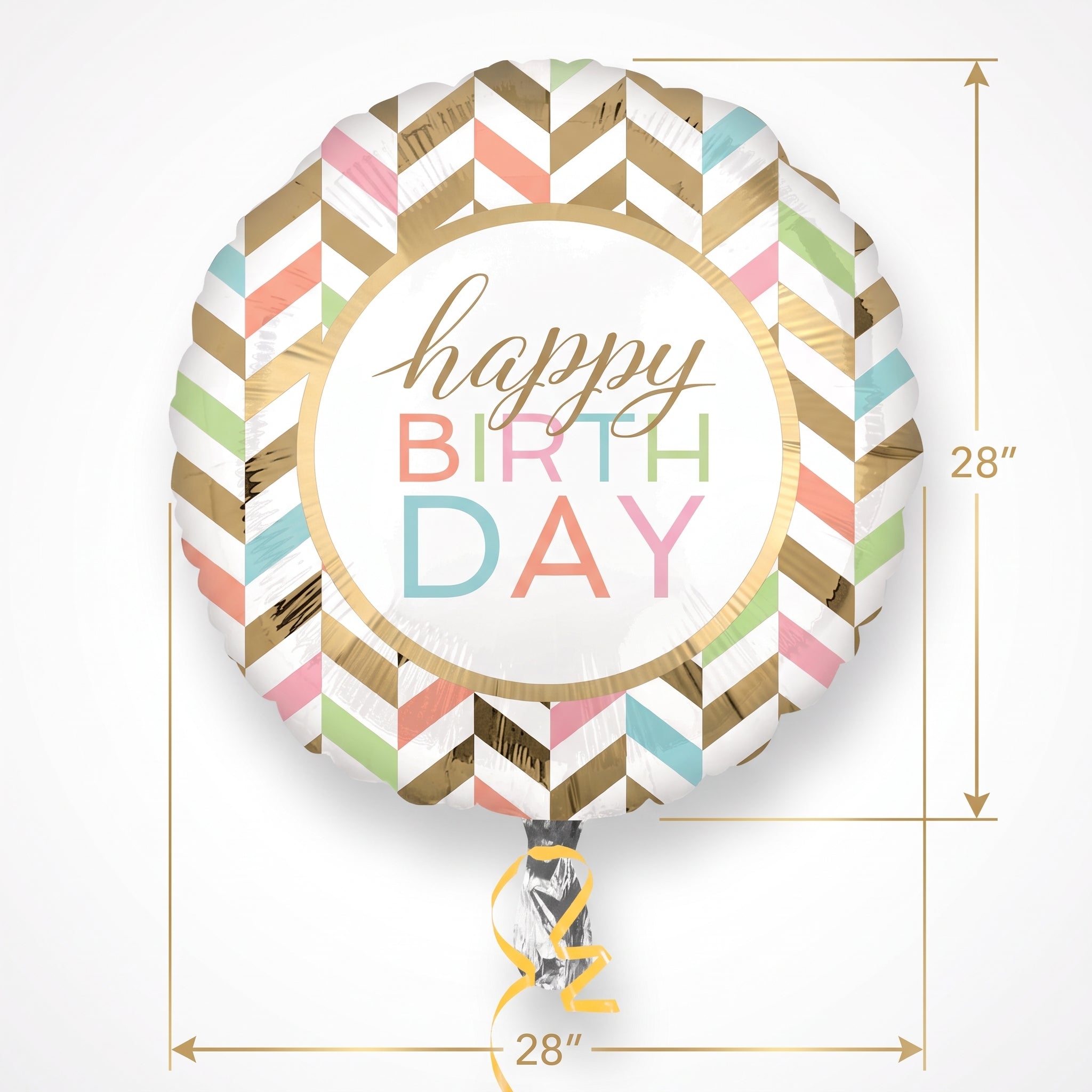 Pastel Celebration Foil Super Shape Balloon