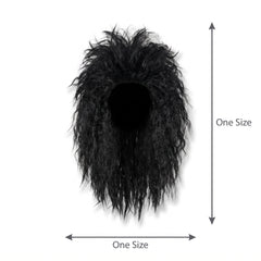 Rocker Vibe Curly Black Wig - Perfect Costume Accessory
