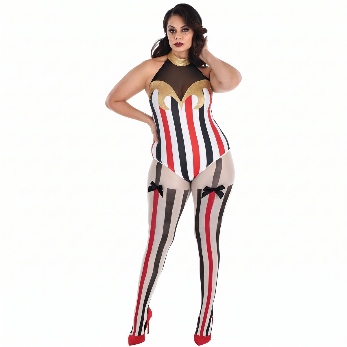 Vintage Circus Plus Size Halloween Bodysuit
